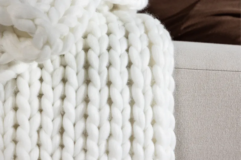Peitto Kate 130x170 cm - Valkoinen - Kodintekstiilit & matot - Tyyny & torkkupeitto - Torkkupeitto & viltti - Sherpapeitto