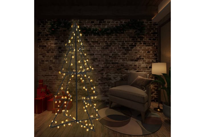 Kartionmallinen joulukuusi 240 LEDiä sisä/ulkokäyttö 115x150 - Valkoinen - Joulukuusen koristeet - Joulukoristeet