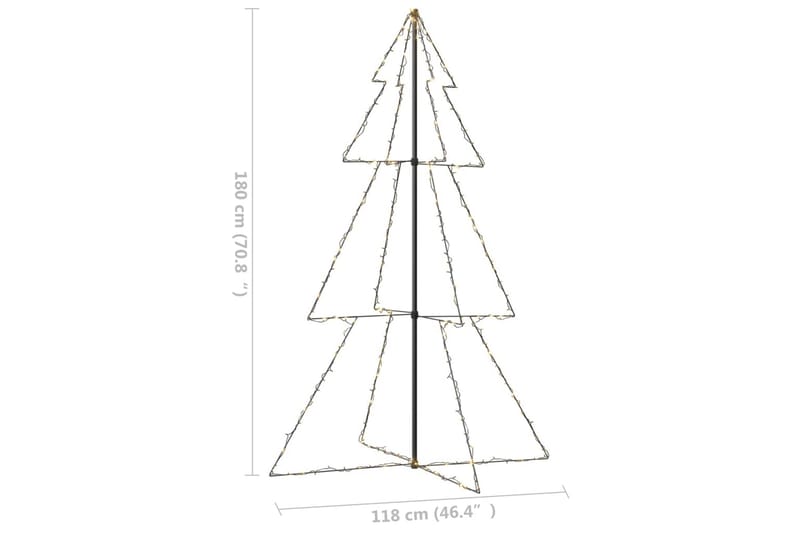 Kartionmallinen joulukuusi 240 LEDiä sisä/ulkokäyttö - Joulukuusen koristeet - Joulukoristeet