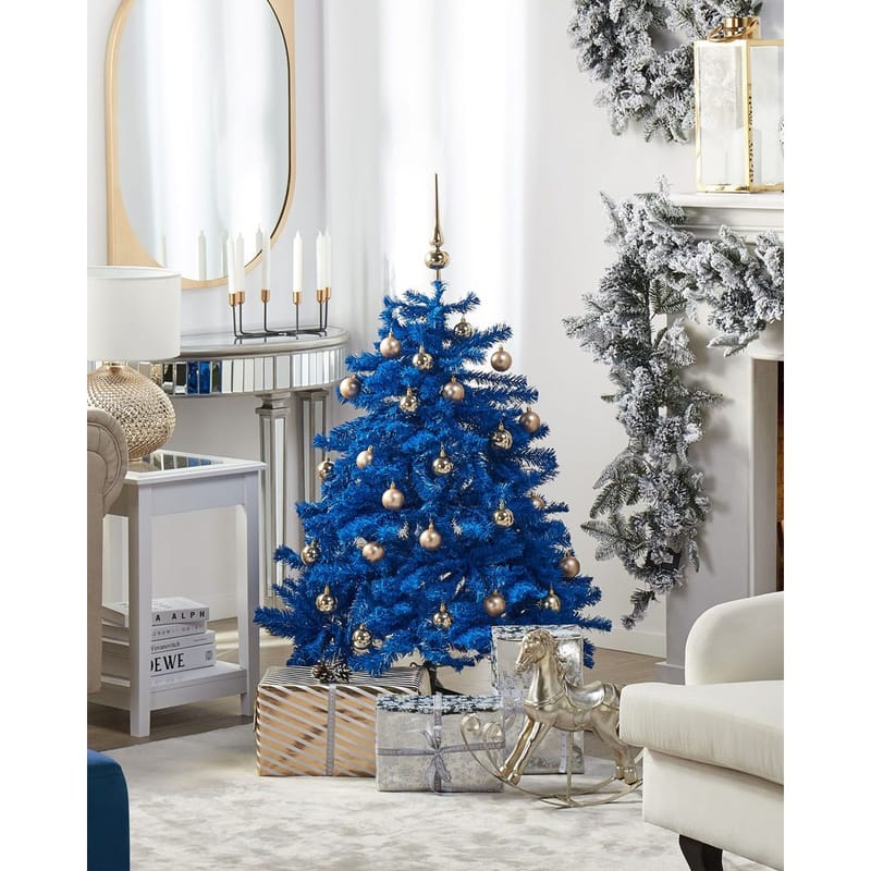 Keinotekoinen joulukuusi Farnham - Sininen 100x100x120 cm - Sisustustuotteet - Joulukoristeet & juhlakoristeet - Joulukoristeet - Tekokuusi