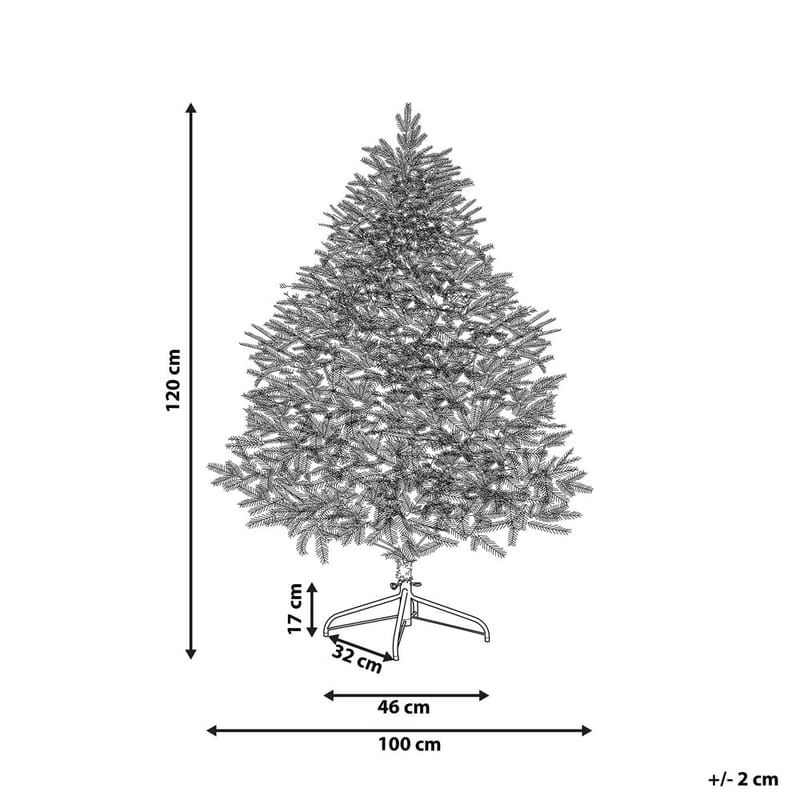Keinotekoinen joulukuusi Farnham - Sininen 100x100x120 cm - Sisustustuotteet - Joulukoristeet & juhlakoristeet - Joulukoristeet - Tekokuusi