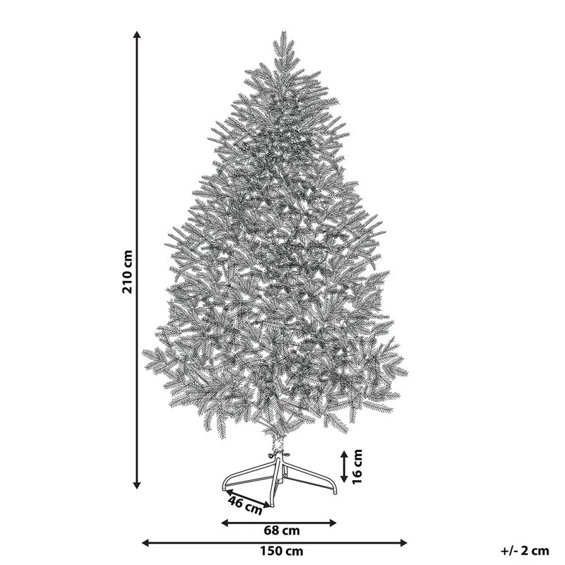Keinotekoinen joulukuusi Farnham - Sininen 150x150x210 cm - Sisustustuotteet - Joulukoristeet & juhlakoristeet - Joulukoristeet - Tekokuusi
