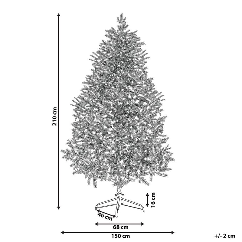 Keinotekoinen joulukuusi Farnham - Violetti 150x150x210 cm - Sisustustuotteet - Joulukoristeet & juhlakoristeet - Joulukoristeet - Tekokuusi