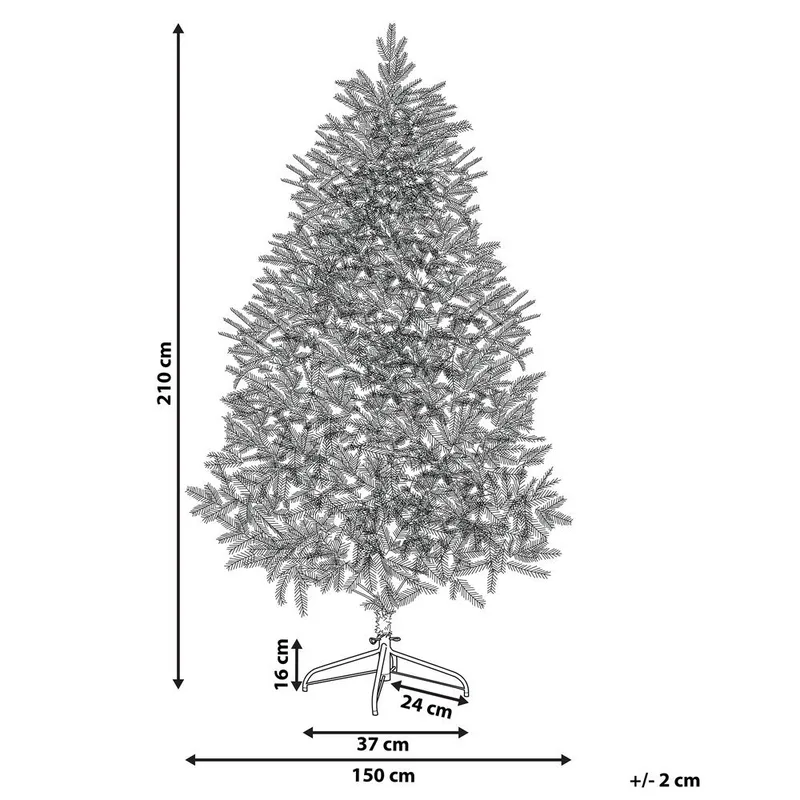 Keinotekoinen luminen joulukuusi Bassie - 150x150x210 cm - Sisustustuotteet - Joulukoristeet & juhlakoristeet - Joulukoristeet - Tekokuusi