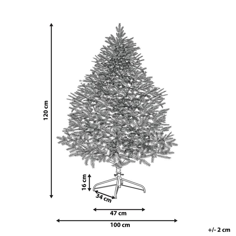 Keinotekoinen luminen joulukuusi Masala - 100x100x120 cm - Sisustustuotteet - Joulukoristeet & juhlakoristeet - Joulukoristeet - Tekokuusi