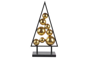 Prydnadsfigur Beliani Ranua Black||GOLD - Sisustustuotteet - Joulukoristeet & juhlakoristeet - Joulukoristeet - Joulukuusen koristeet