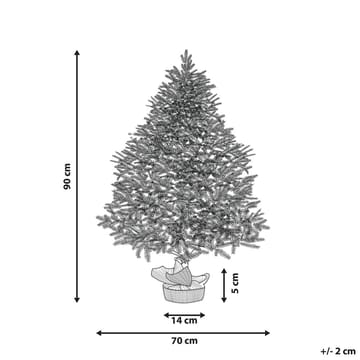 Ringrose Pieni Lumisen Valkoinen Muovikuusi 90 cm - Vihreä/Valkoinen/Beige - Sisustustuotteet - Joulukoristeet & juhlakoristeet - Joulukoristeet - Tekokuusi