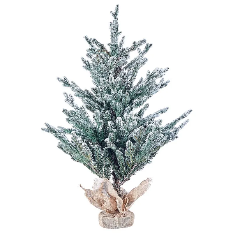 Ringrose Pieni Lumisen Valkoinen Muovikuusi 90 cm, Vihreä/Valkoinen/Beige