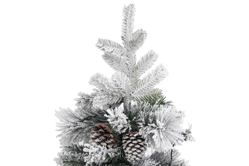 Tekojoulukuusi lumihuurre/LED-valot/kävyt 195 cm PVC ja PE - Sisustustuotteet - Joulukoristeet & juhlakoristeet - Joulukoristeet - Tekokuusi