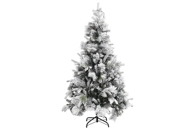 Tekojoulukuusi lumihuurre/LED-valot/kävyt 195 cm PVC ja PE - Sisustustuotteet - Joulukoristeet & juhlakoristeet - Joulukoristeet - Tekokuusi