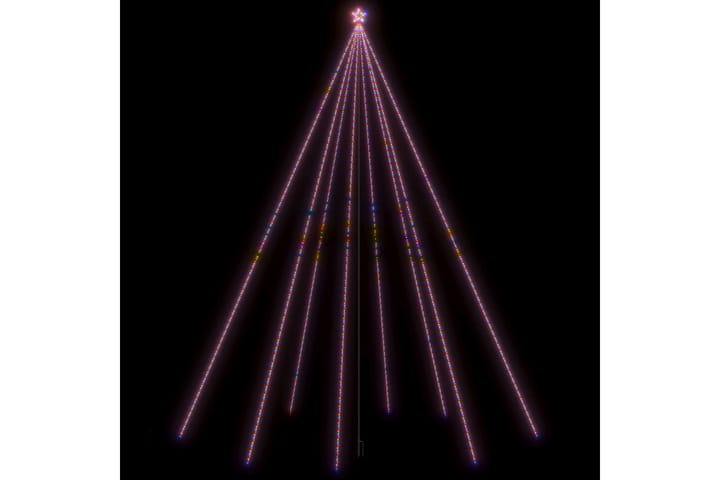 Joulukuusen valot sisä-/ulkokäyttöön 1300 x LED värikäs 8 m - Monivärinen - Tekokuusi