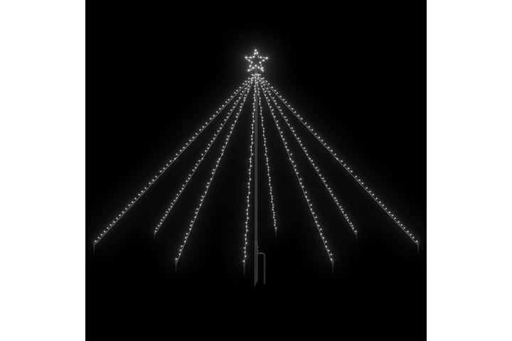 Joulukuusen valot sisä-/ulkokäyttöön 400 LED-valoa 2,5 m - Valkoinen - Tekokuusi