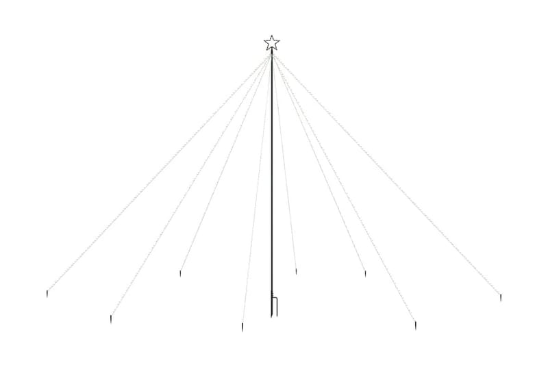 Joulukuusen valot sisä-/ulkokäyttöön 800 LED-valoa 5 m - Tekokuusi