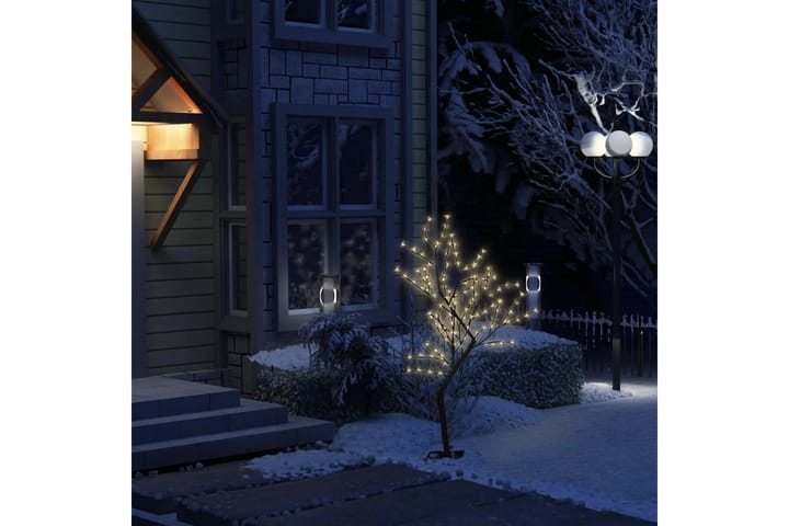 Joulukuusi 128 lämpimän valkoista LED-valoa 120cm - Tekokuusi