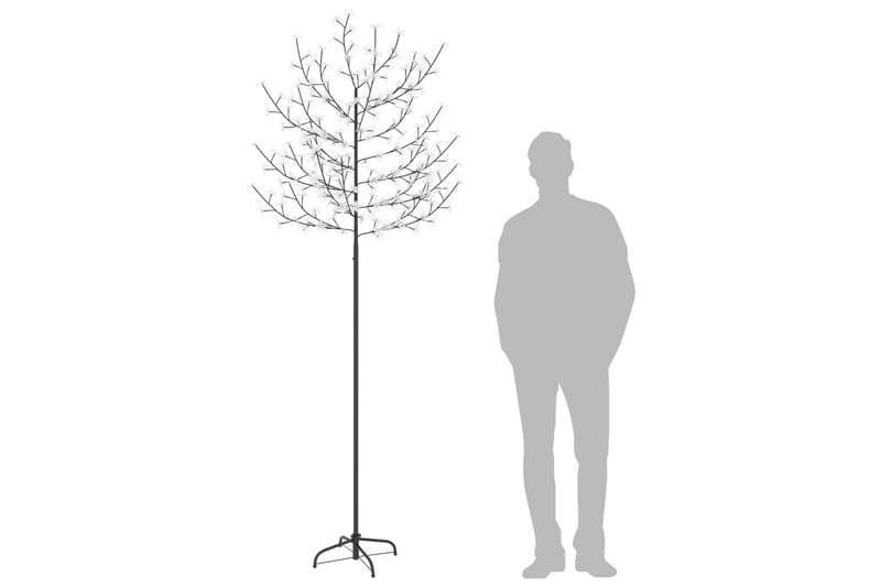 Joulukuusi 220 kylmän valk. LED-valoa kirsikankukka 220cm - Sisustustuotteet - Joulukoristeet & juhlakoristeet - Joulukoristeet - Tekokuusi