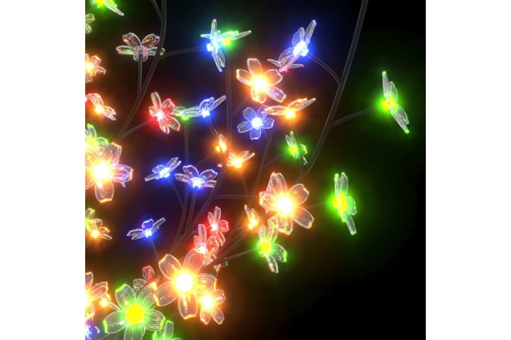 Joulukuusi 600 värikästä LED-valoa kirsikankukka 300 cm - Musta - Tekokuusi
