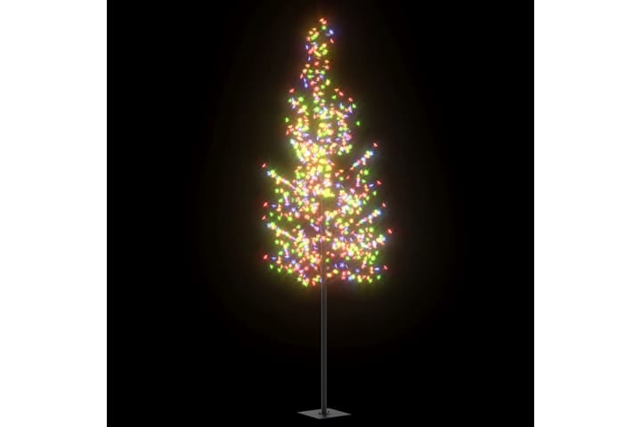 Joulukuusi 600 värikästä LED-valoa kirsikankukka 300 cm - Musta - Tekokuusi