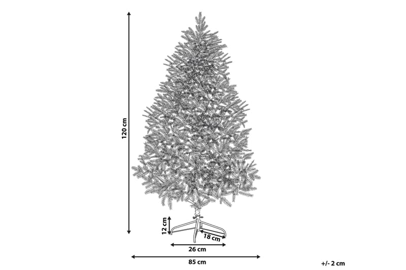 Joulukuusi Thaker 120 cm - Valkoinen - Sisustustuotteet - Joulukoristeet & juhlakoristeet - Joulukoristeet - Tekokuusi