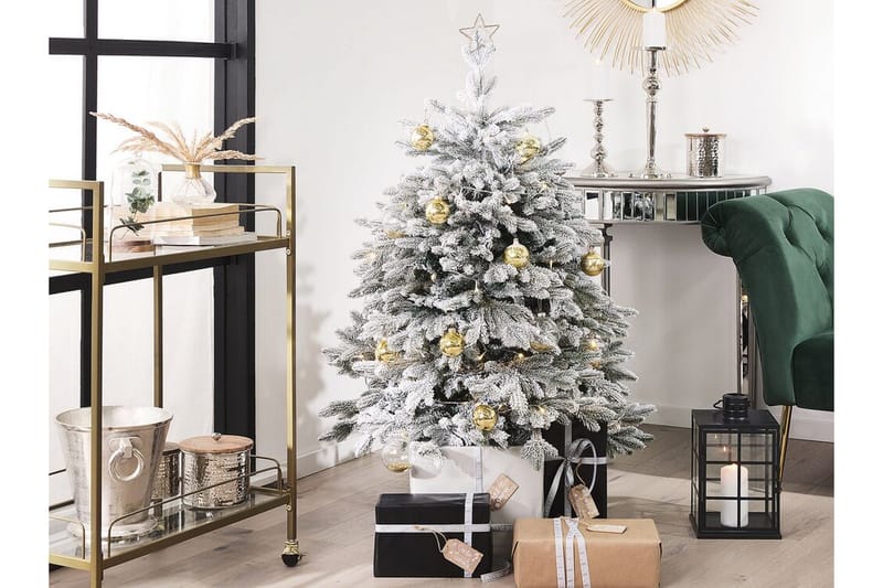 Joulukuusi Thaker 120 cm - Valkoinen - Sisustustuotteet - Joulukoristeet & juhlakoristeet - Joulukoristeet - Tekokuusi