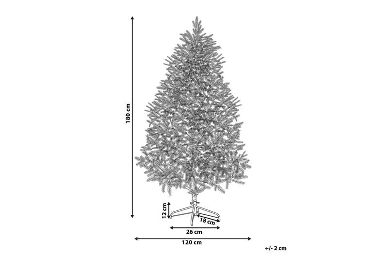 Joulukuusi Thaker 180 cm - Valkoinen - Sisustustuotteet - Joulukoristeet & juhlakoristeet - Joulukoristeet - Tekokuusi