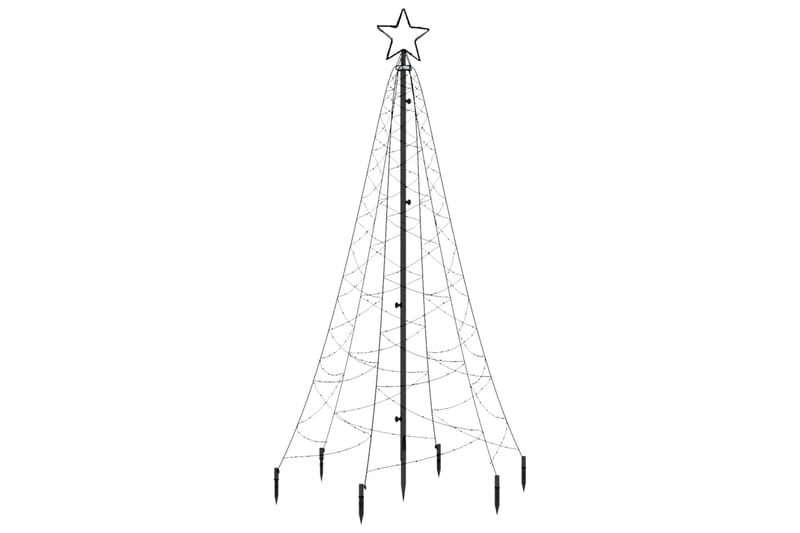 Joulukuusi piikillä 200 kylmän valkoista LED-valoa 180 cm - Sisustustuotteet - Joulukoristeet & juhlakoristeet - Joulukoristeet - Tekokuusi