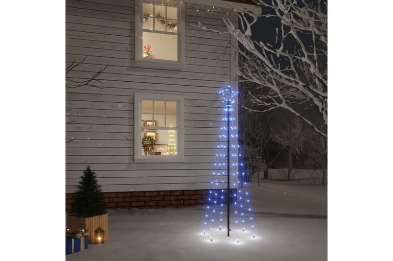 Joulukuusi piikillä 108 sinistä LED-valoa 180 cm - Sisustustuotteet - Joulukoristeet & juhlakoristeet - Joulukoristeet - Tekokuusi