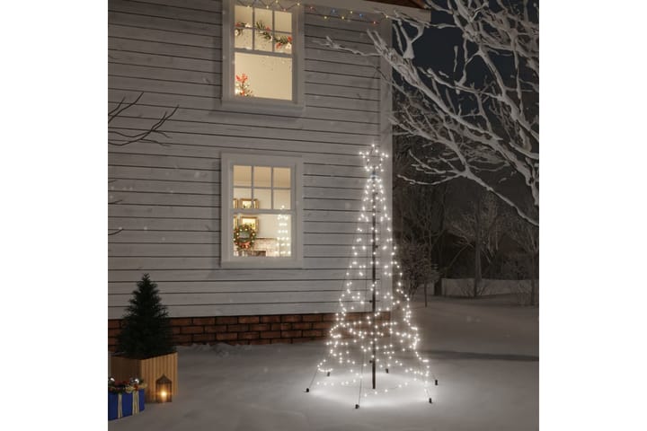 Joulukuusi piikillä 200 kylmän valkoista LED-valoa 180 cm - Tekokuusi