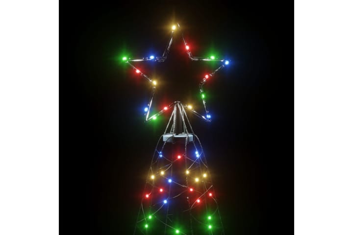 Joulukuusi piikillä 200 moniväristä LED-valoa 180 cm - Tekokuusi