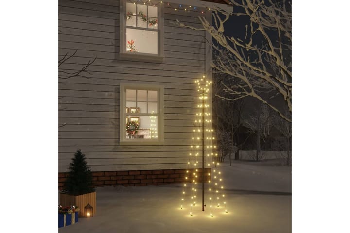 Joulukuusi piikillä 108 lämpimän valkoista LED-valoa 180 cm - Tekokuusi