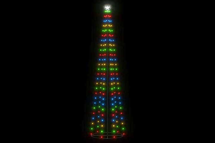 Kartio joulukuusi 136 moniväristä LED-valoa 70x240 cm - Tekokuusi