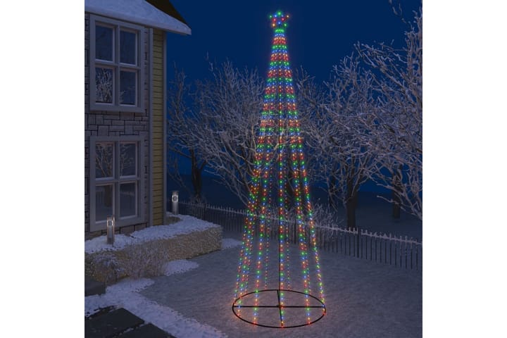 Kartio joulukuusi 752 moniväristä LED-valoa 160x500 cm - Tekokuusi