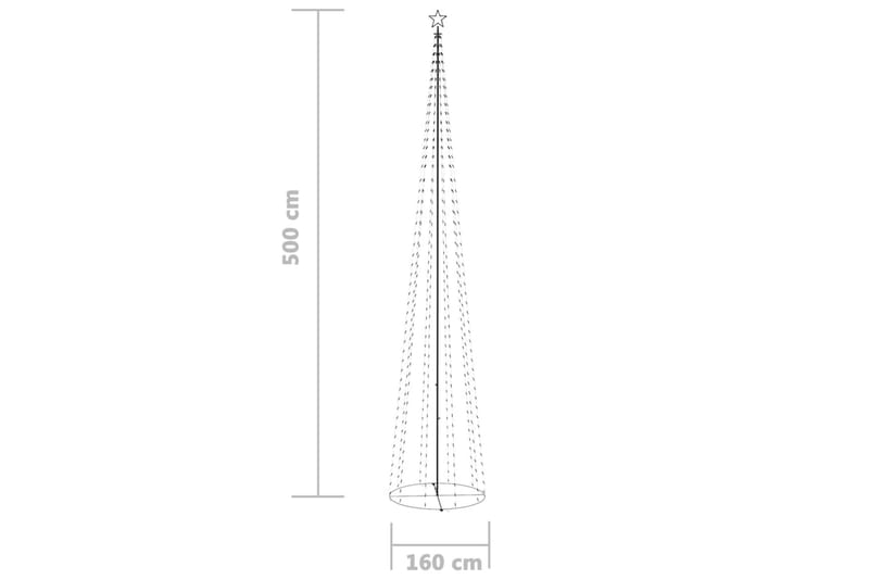 Kartio joulukuusi 752 sinistä LED-valoa 160x500 cm - Sisustustuotteet - Joulukoristeet & juhlakoristeet - Joulukoristeet - Tekokuusi