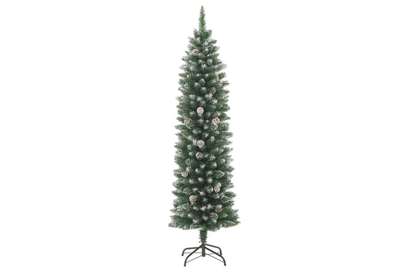 Ohut tekojoulukuusi jalustalla 240 cm PVC - Sisustustuotteet - Joulukoristeet & juhlakoristeet - Joulukoristeet - Tekokuusi