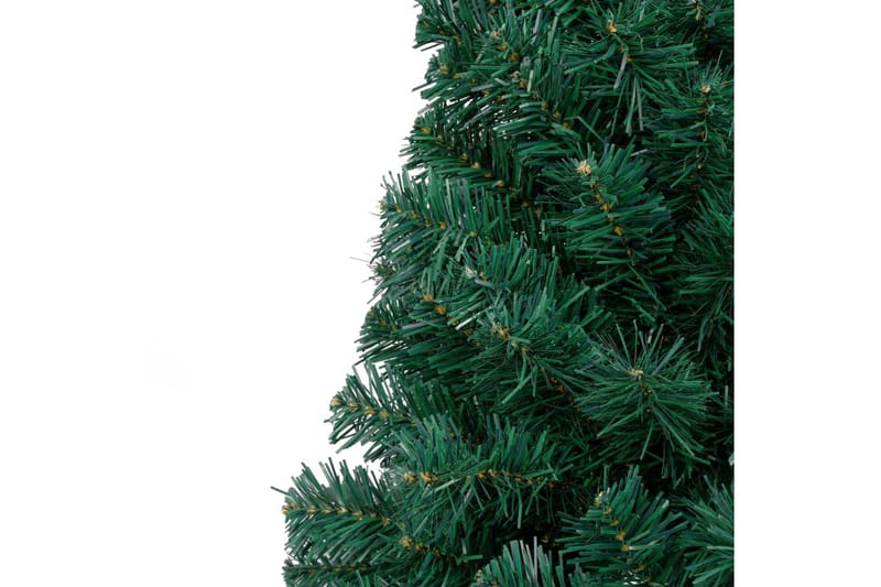 Tekojoulukuusen puolikas LED-valo ja pallot vihreä 120 cm - Sisustustuotteet - Joulukoristeet & juhlakoristeet - Joulukoristeet - Tekokuusi