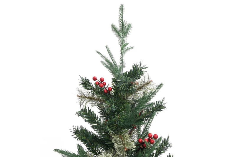 Tekojoulukuusi kävyillä vihreä 225 cm PVC ja PE - Sisustustuotteet - Joulukoristeet & juhlakoristeet - Joulukoristeet - Tekokuusi