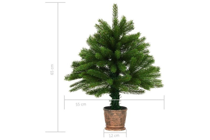 Tekojoulukuusi korilla 65 cm vihreä - Vihreä - Sisustustuotteet - Joulukoristeet & juhlakoristeet - Joulukoristeet - Tekokuusi