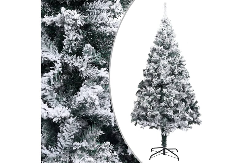Tekojoulukuusi LED-valoilla ja lumihuurteella 400 cm PVC - Sisustustuotteet - Joulukoristeet & juhlakoristeet - Joulukoristeet - Tekokuusi