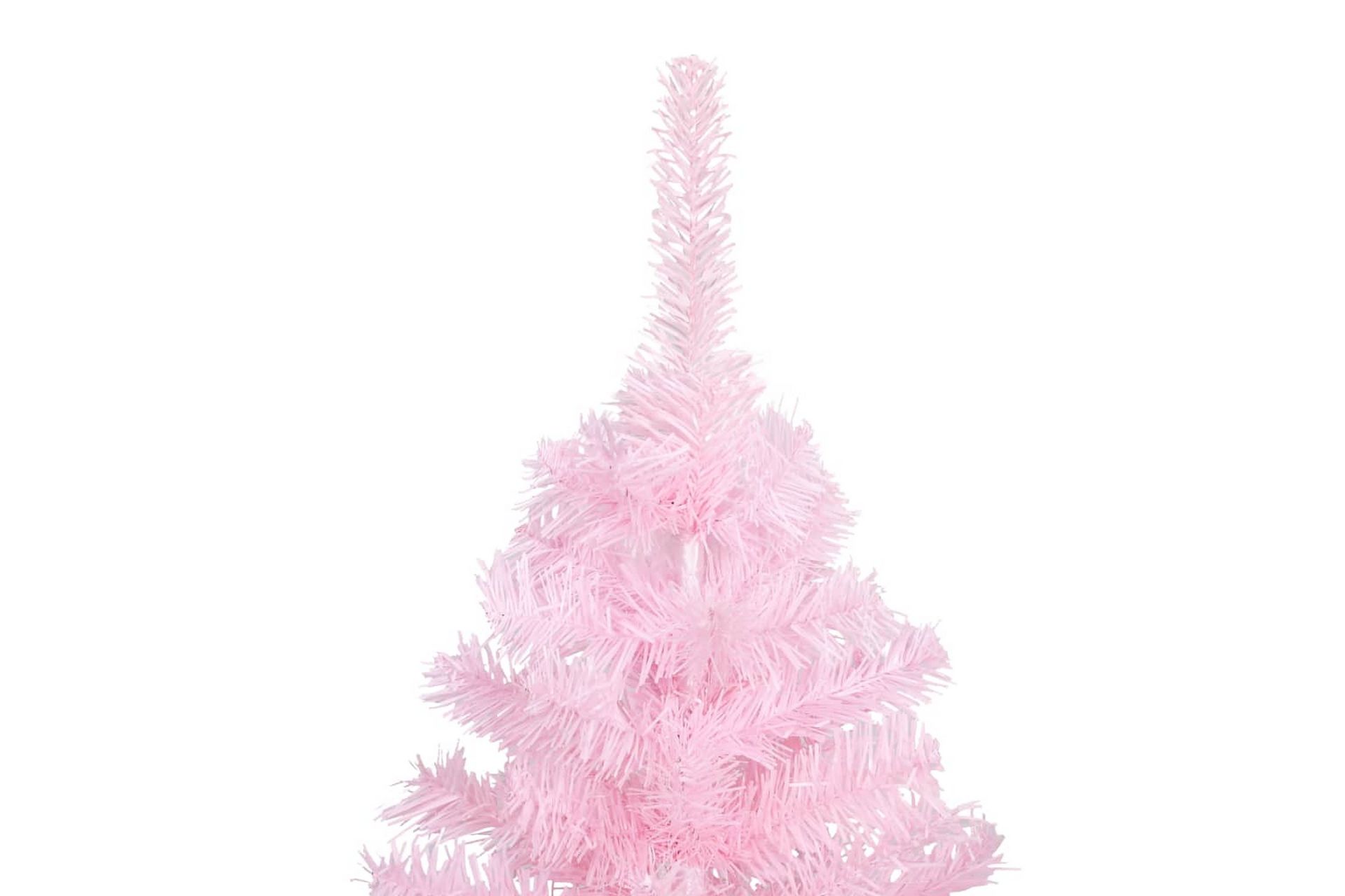 Tekojoulukuusi LED-valoilla ja palloilla pinkki 240 cm PVC - Sisustustuotteet - Joulukoristeet & juhlakoristeet - Joulukoristeet - Tekokuusi