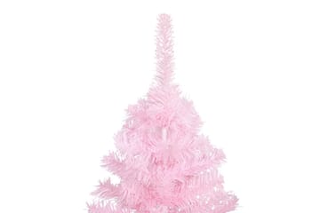 Tekojoulukuusi LED-valoilla ja palloilla pinkki 240 cm PVC - Sisustustuotteet - Joulukoristeet & juhlakoristeet - Joulukoristeet - Tekokuusi