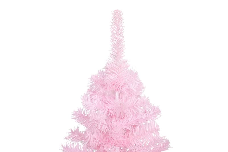 Tekojoulukuusi LED-valoilla ja palloilla pinkki 210 cm PVC - Sisustustuotteet - Joulukoristeet & juhlakoristeet - Joulukoristeet - Tekokuusi