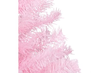 Tekojoulukuusi LED-valoilla ja palloilla pinkki 240 cm PVC - Sisustustuotteet - Joulukoristeet & juhlakoristeet - Joulukoristeet - Tekokuusi