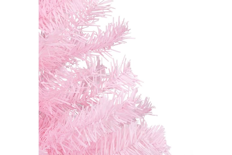 Tekojoulukuusi LED-valoilla ja palloilla pinkki 210 cm PVC - Sisustustuotteet - Joulukoristeet & juhlakoristeet - Joulukoristeet - Tekokuusi