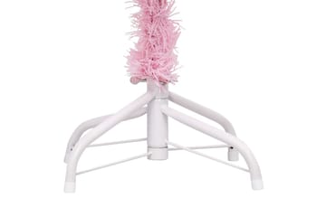 Tekojoulukuusi LED-valoilla ja palloilla pinkki 240 cm PVC - Sisustustuotteet - Joulukoristeet & juhlakoristeet - Joulukoristeet - Tekokuusi