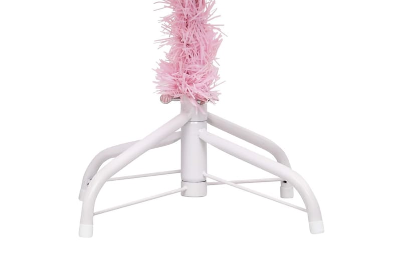 Tekojoulukuusi LED-valoilla ja palloilla pinkki 210 cm PVC - Sisustustuotteet - Joulukoristeet & juhlakoristeet - Joulukoristeet - Tekokuusi
