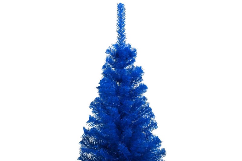 Tekojoulukuusi LED-valoilla ja palloilla sininen 120 cm PVC - Sisustustuotteet - Joulukoristeet & juhlakoristeet - Joulukoristeet - Tekokuusi