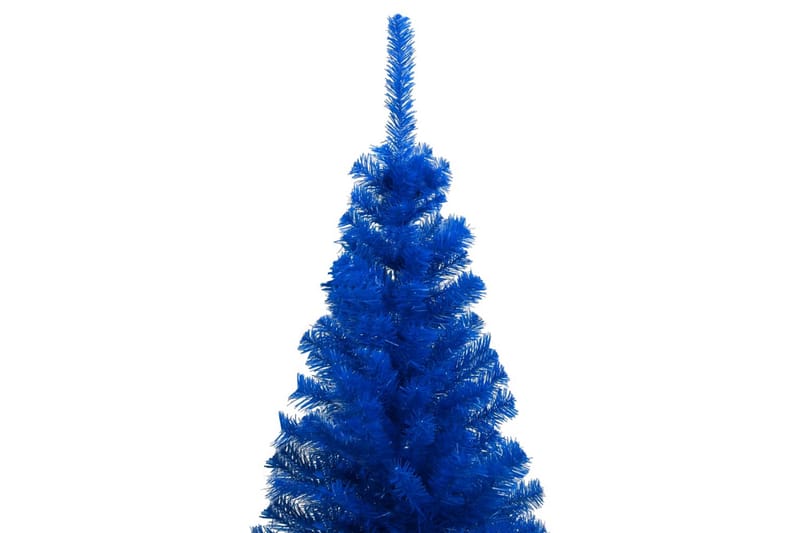 Tekojoulukuusi LED-valolla ja palloilla sininen 180 cm PVC - Sisustustuotteet - Joulukoristeet & juhlakoristeet - Joulukoristeet - Tekokuusi