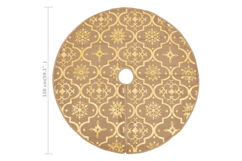 Ylellinen joulukuusen jalustapeite sukalla kelt. 150 cm - Sisustustuotteet - Joulukoristeet & juhlakoristeet - Joulukoristeet - Joulukuusen jalka