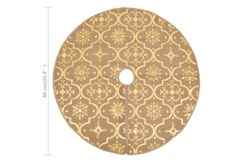 Ylellinen joulukuusen jalustapeite sukalla kelt. 90 cm - Sisustustuotteet - Joulukoristeet & juhlakoristeet - Joulukoristeet - Joulukuusen jalka