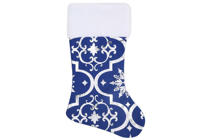Ylellinen joulukuusen jalustapeite sukalla sininen 122cm - Joulukuusen jalka - Joulukoristeet