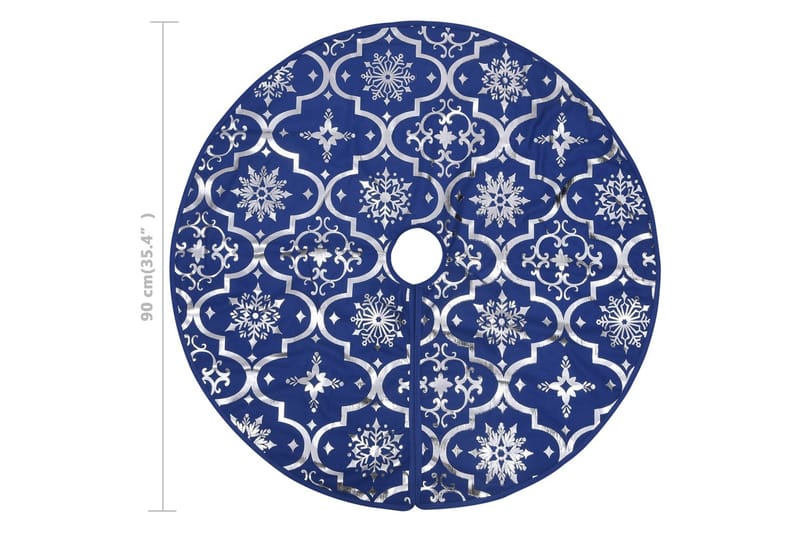 Ylellinen joulukuusen jalustapeite sukalla sininen 90 cm - Sisustustuotteet - Joulukoristeet & juhlakoristeet - Joulukoristeet - Joulukuusen jalka